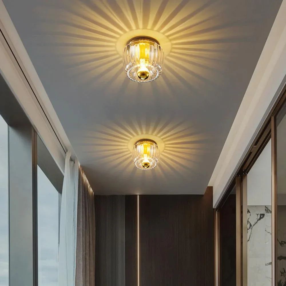 Audara-Creative Bedside Glass Wall Lamp Corridor Aisle Entrance Wall Lights Postmodern Scandinavian Full Copper Sconces Living Room Bedroom Single Head Mounted Lighting Fixture