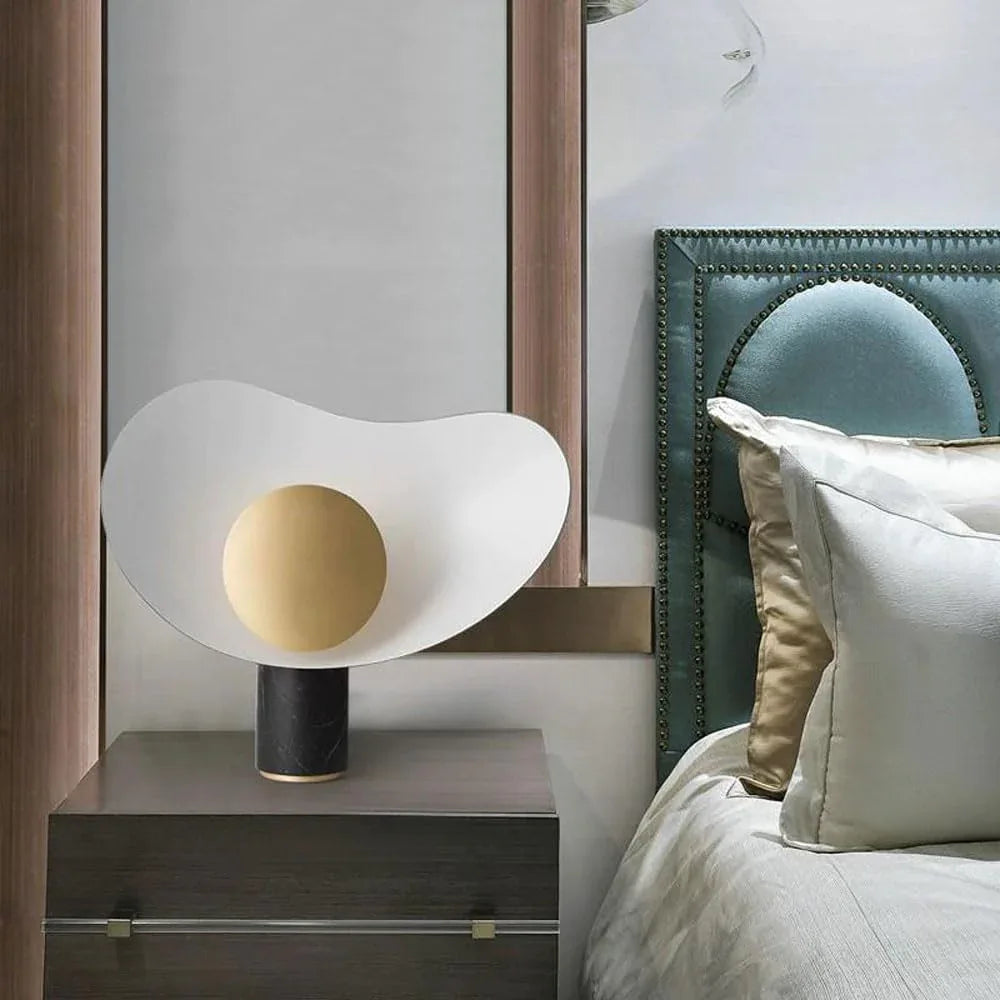 Audara-Postmodern Simple Bedroom Bedside Desk Light Scandinavian Creative Marble Desk Lamp Villa Showroom Showcase Mall Front Desk Lighting Fixture Cafe Restaurant Living Room Table Lamp