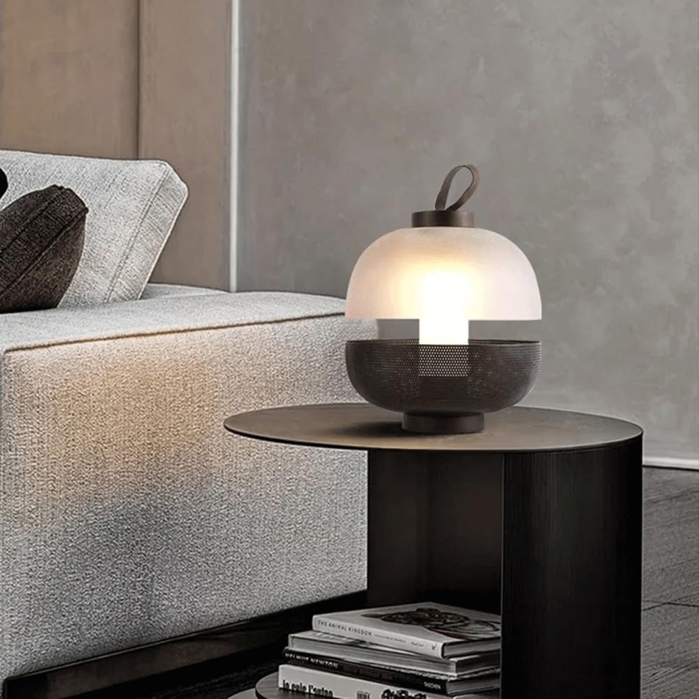 Audara-Postmodern Creative Bedroom Bedside Desk Light Simple Modern Glass Metal Desk Lamp Living Room Study Room Sofa Table Lamp Coffee Shop B&B Restaurant Showroom Lighting Fixture