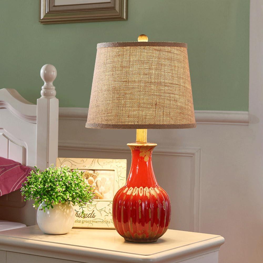 Audara-American Vintage Bedroom Study Living Room Desk Light European Style Fabric Ceramic Desk Lamp Office Wedding Wall Table Lamp Mall Hotel Front Desk Coffee Shop Lighting Fixture