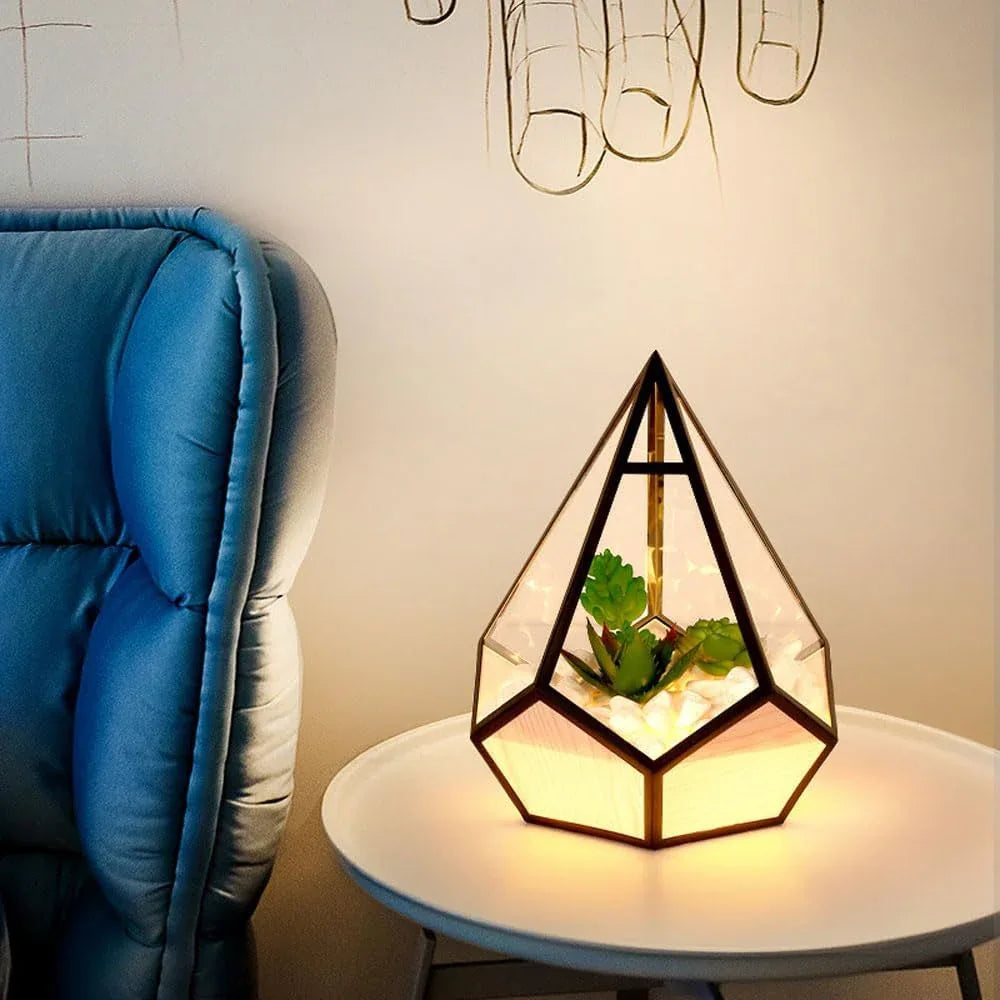 Audara-Creative Warm Living Room Bedroom Desk Light Modern Simple Plant Pebble Metal Desk Lamp Office Dormitory Apartment Table Lamp Restaurant Coffee Shop Decoration Lighting Fixture