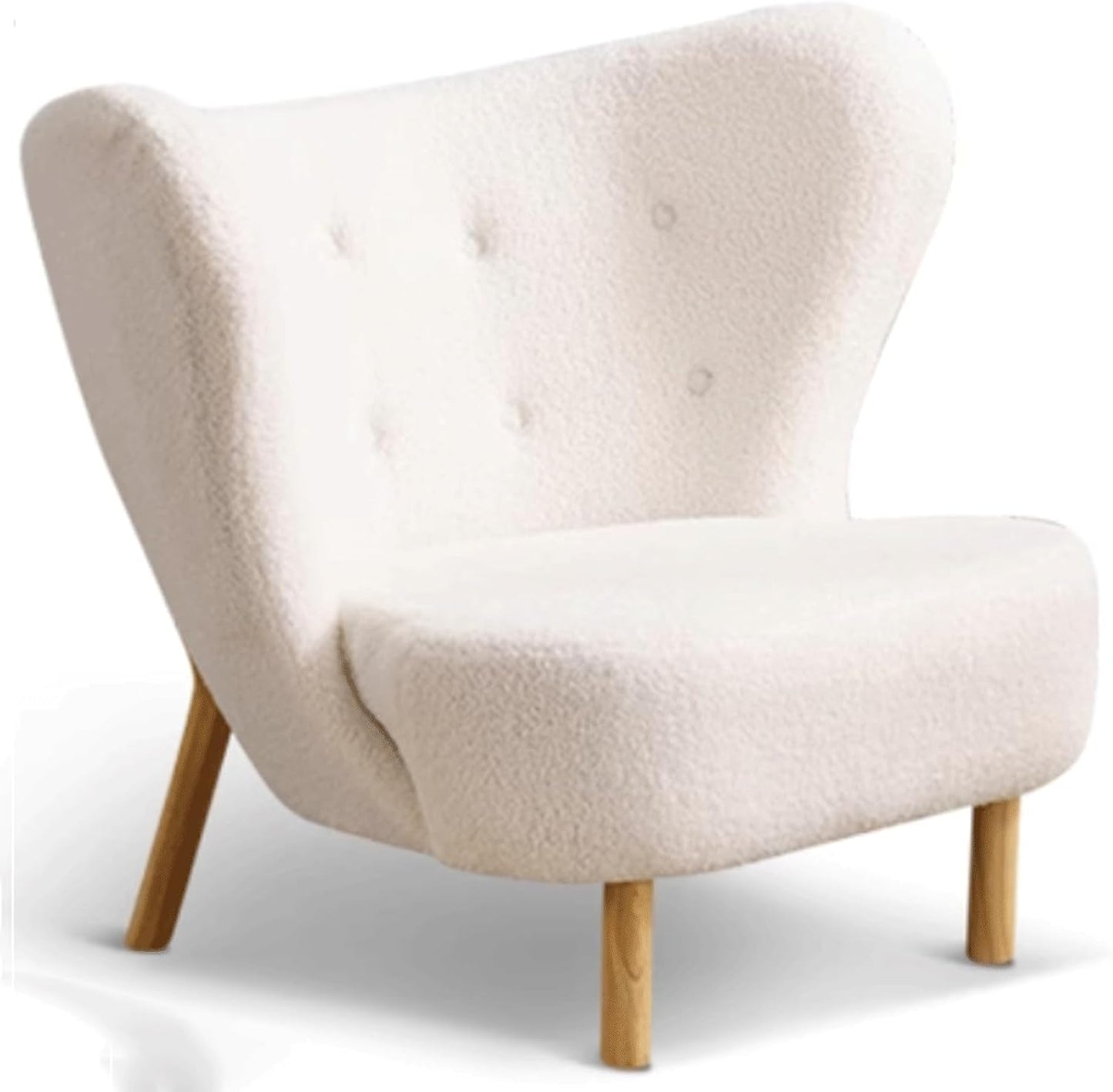 Audara-Floral Fabric Leisure Single Sofa Chair 34 Inch Small-Sized Compact Living Room Chairs with Wrap Around Wingback Chair Furniture Suitable for Bedrooms, Offices, and Hotels