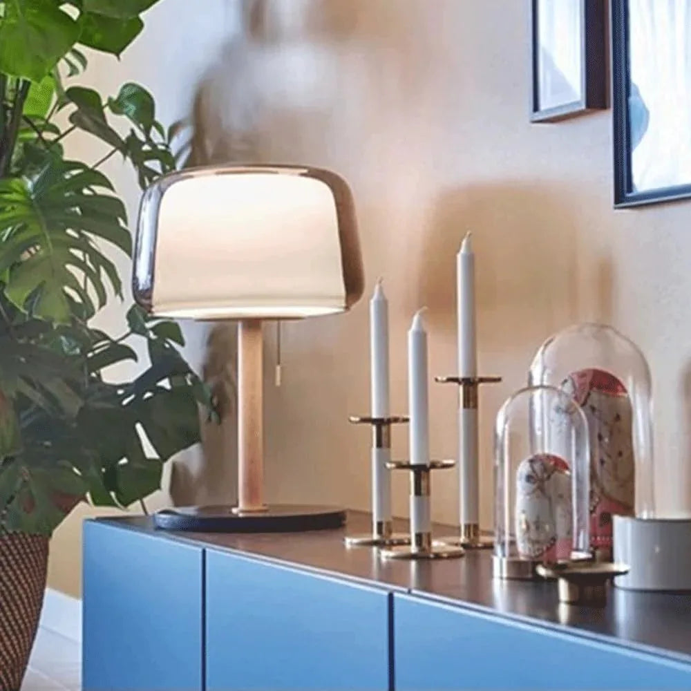 Audara-Modern Simple Bedroom Bed Desk Light Nordic Fashion Glass Marble Desk Lamp Living Room Next to Sofa Table Lamp Model Room Hotel Front Desk Guest House Decoration Lighting Fixture