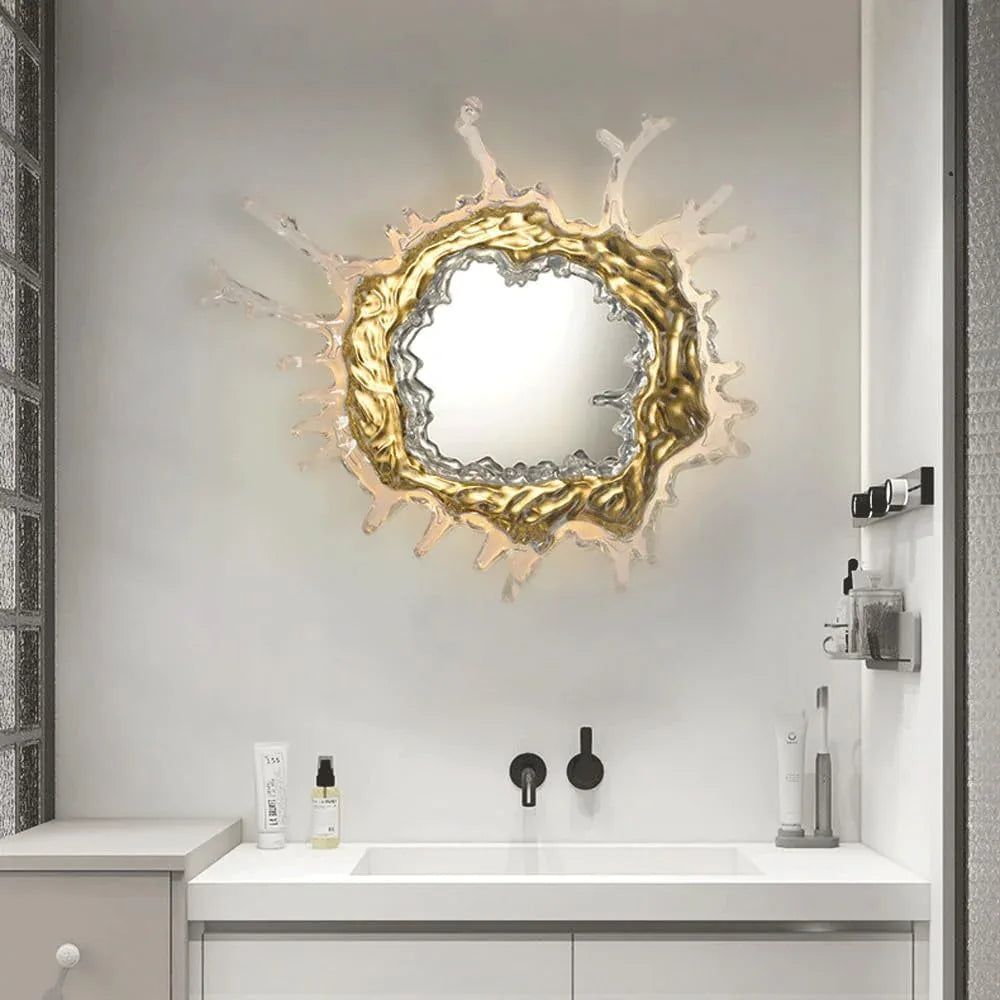 Audara-Hotel Villa Ambience Wall Lamp Fashion Art Water Drops Wall Lights Entryway Aisle Corridor Decoration Sconces Scandinavia Simple Glass Mounted Lighting Fixture