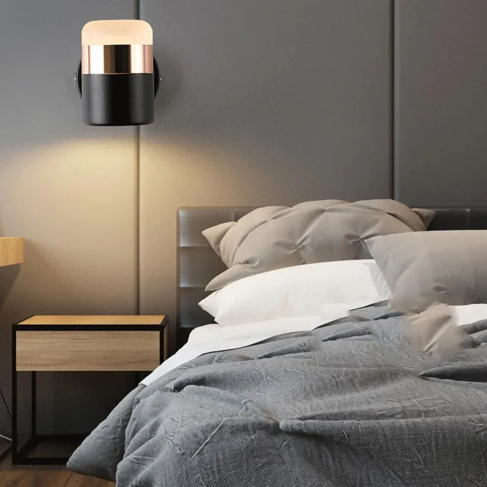 Audara-Designer Living Room Study Wall Lamp Bedroom Bedside Reading Wall Lights Rotatable Simple LED Sconces Scandinavian Creative Art Mounted Lighting Fixture