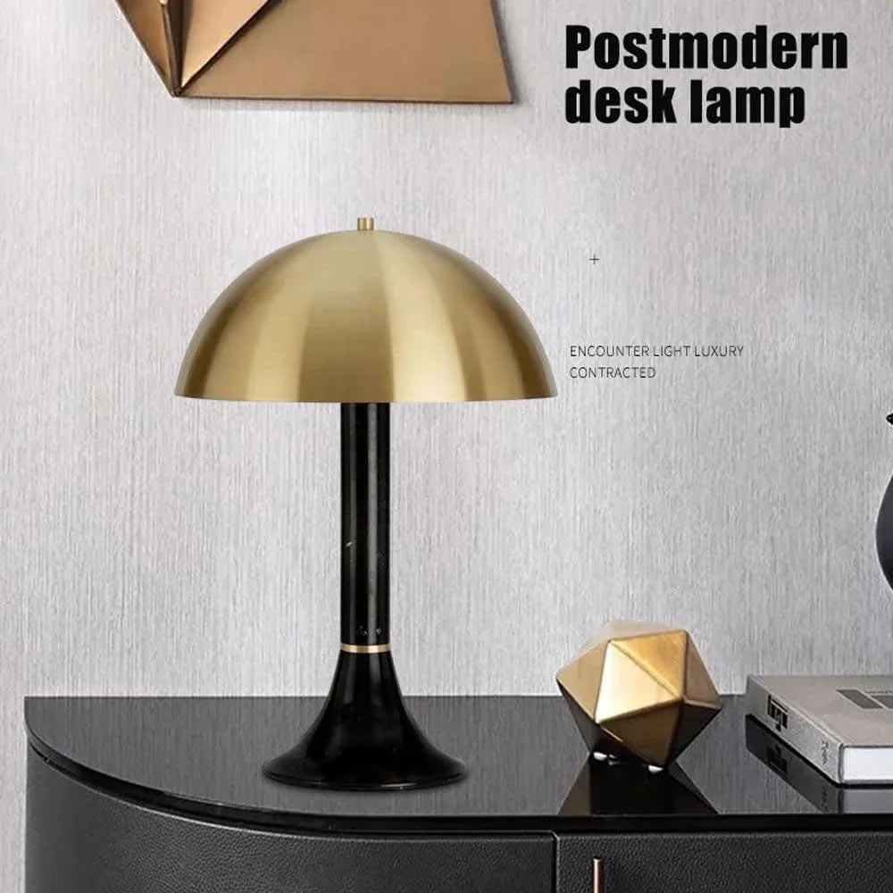 Audara-Scandinavian Creative Designer Model House Backdrop Desk Light Simple Luxury Marble Hardware Desk Lamp Living Room Bedroom Study Table Lamp Farmhouse Cafe Villa Lighting Fixture