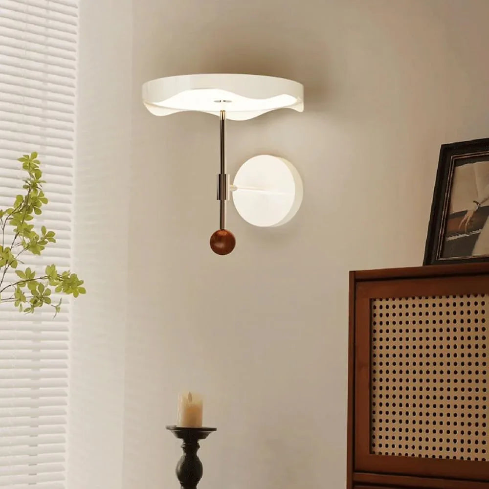 Audara-Antique Flying Saucer Eye Protection Wall Lamp French Cream Style Art Wall Lights Living Room Hallway Entryway Sconces Bedroom Bedside Ambiance Mounted Lighting Fixture