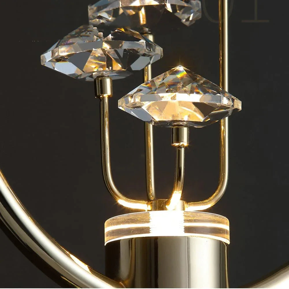 Audara-Crystal Pendant Light, 10-inch, Modern and Luxurious Style, Suitable for Various Lighting Applications Including Hotels, Restaurants, Kitchen Islands, and Bedrooms