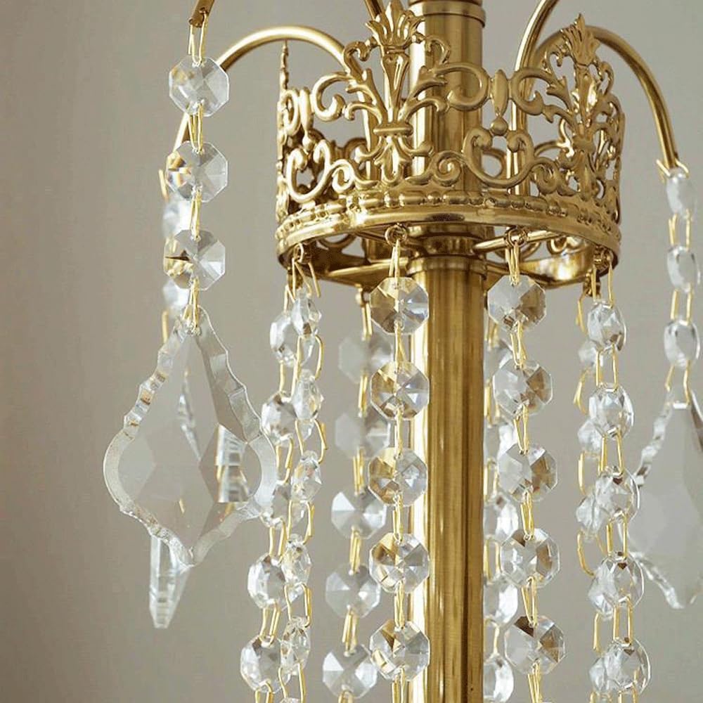 Audara-18-inch Crystal Chandeliers Can Be Installed in Various Spaces Such As Bedrooms, Hotels, and Kitchen Islands. Glass Round Chandelier for Living Room in Minimalist European Style.