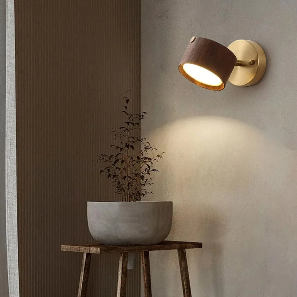 Audara-Scandinavian Fashion Wall Lamp Simple Bedroom Living Room Wall Lights Light Luxury Corridor Aisle Sconces New Chinese Solid Wood Bedside Mounted Lighting Fixture