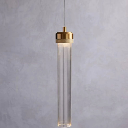Audara-Crystal Pendant Light, 2.7 Inches in Diameter, Long Decorative Chandelier, Modern and Luxurious Style, Suitable for Various Places Such As Hotels, Restaurants, Kitchen Islands, and Bedrooms.