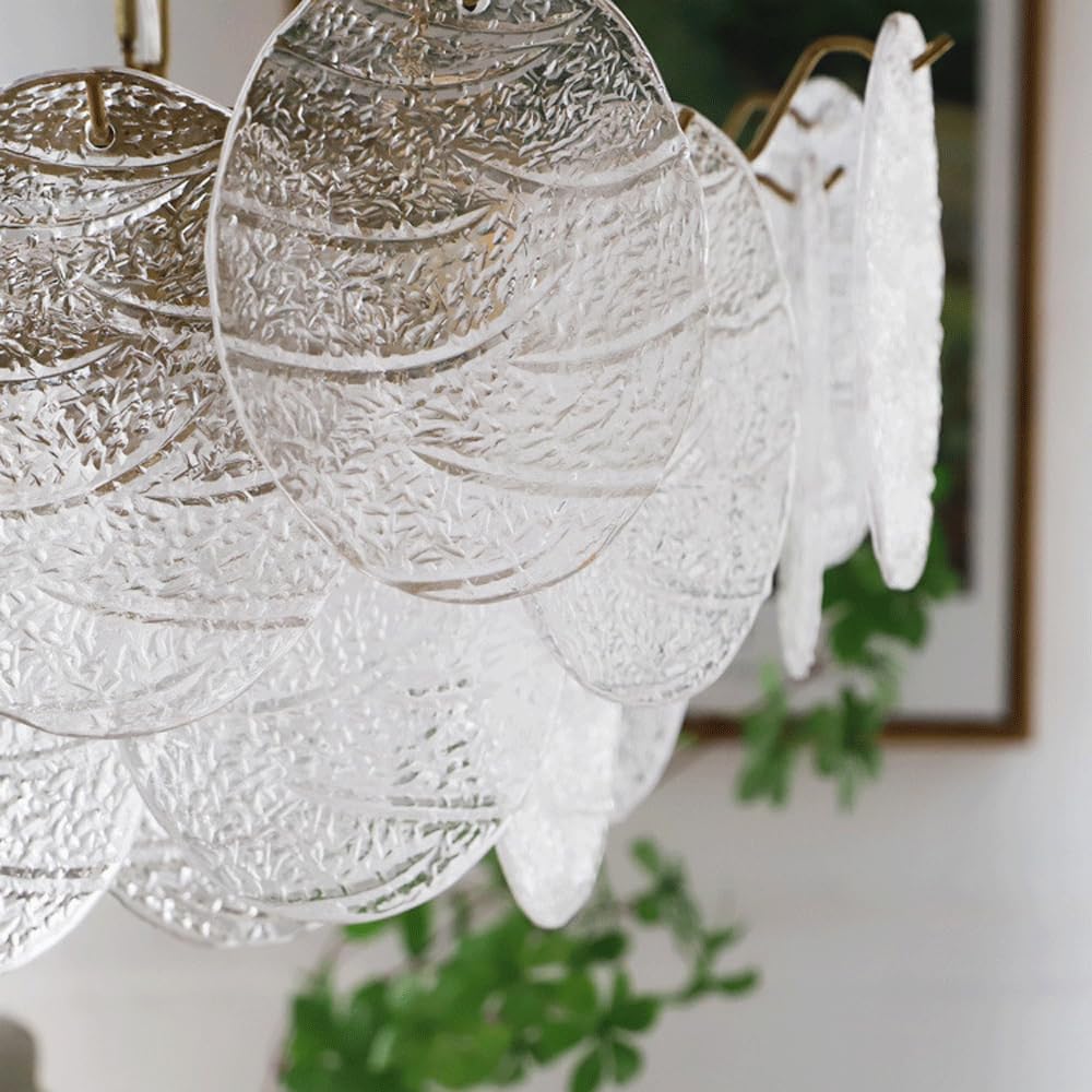 Audara-24-inch Crystal Chandeliers Round-Shaped European Modern Chandeliers Suitable for Living Rooms, Bedrooms, Studies, Dining Rooms, Hotels, Kitchens, and Island Ceiling Lights