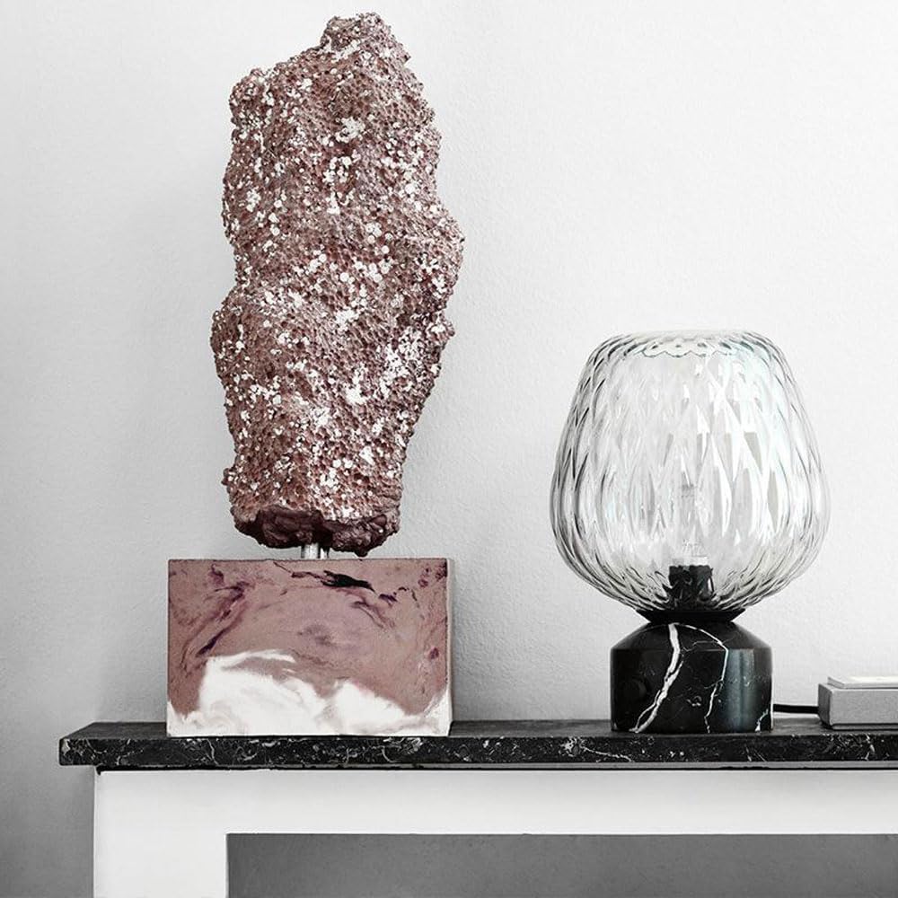 Audara-Scandinavian Designer Model Showroom Villa Cafe Desk Light Luxury High-end Glass Marble Desk Lamp Hotel Front Desk B&B Farmhouse Rustic Table Lamp Club Living Room Bedroom Lighting Fixture