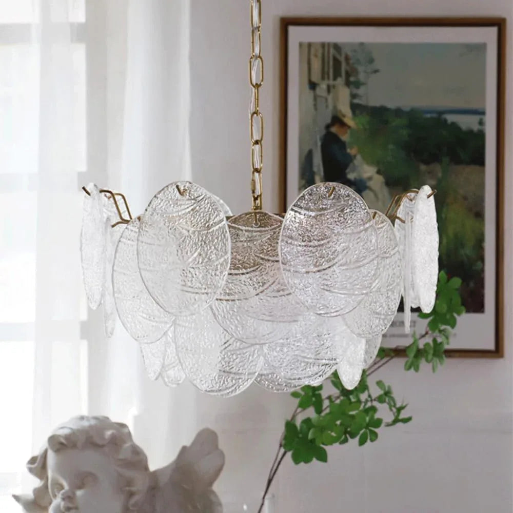 Audara-24-inch Crystal Chandeliers Round-Shaped European Modern Chandeliers Suitable for Living Rooms, Bedrooms, Studies, Dining Rooms, Hotels, Kitchens, and Island Ceiling Lights