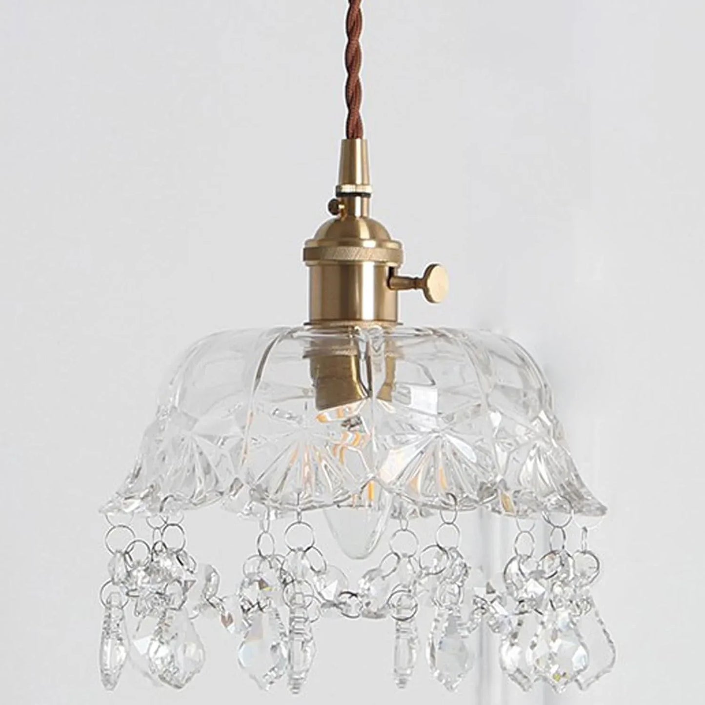 Audara-8-inch Crystal Chandeliers Can Be Installed in Various Spaces Such As Bedrooms, Hotels, and Kitchen Islands. Small Chandelier for Living Room in Minimalist European Style.