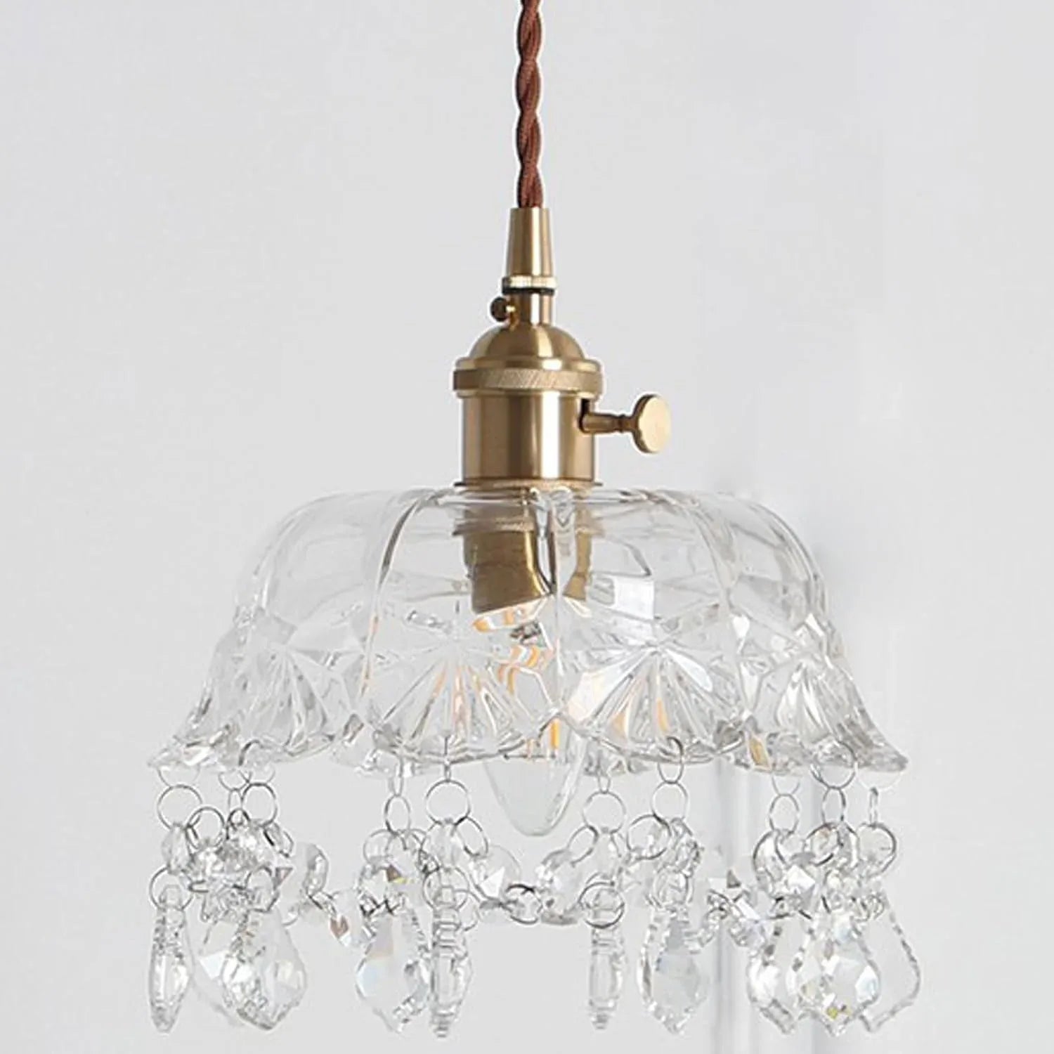 Audara-8-inch Crystal Chandeliers Can Be Installed in Various Spaces Such As Bedrooms, Hotels, and Kitchen Islands. Small Chandelier for Living Room in Minimalist European Style.