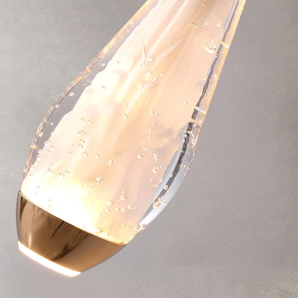 Audara-Crystal Pendant Light, 3-inch Cone Pendant Lamp, Suitable for Various Settings Such As Bedrooms, Hotels, Studies, Restaurants, Cafes, Kitchen Islands, and Entryways.