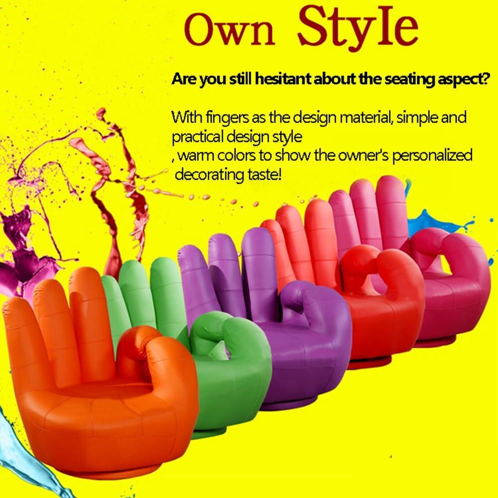 Audara-Sofa Finger ShapeSwivel Sofa Chair Simple and PracticalPU Easy to Cleanlounge Chair Multi-Color Availableaccent ChairLiving Room Bedroom Balconyreading ChairRestaurant HotelDecorative Chairs