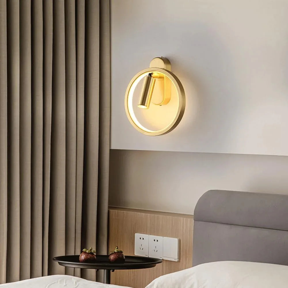 Audara-European Simple Wall Lamp Bedroom Bedside LED Wall Lights Creative Light Luxury Living Room Sconces Aisle Corridor Entrance Mounted Lighting Fixture