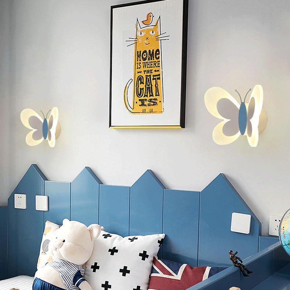 Audara-Minimalist Bedroom LED Wall Lamp Fashion Cartoon Butterfly Art Wall Lights French Romantic Warm Children's Room Sconces Cartoon Aisle Decoration Mounted Lighting Fixture