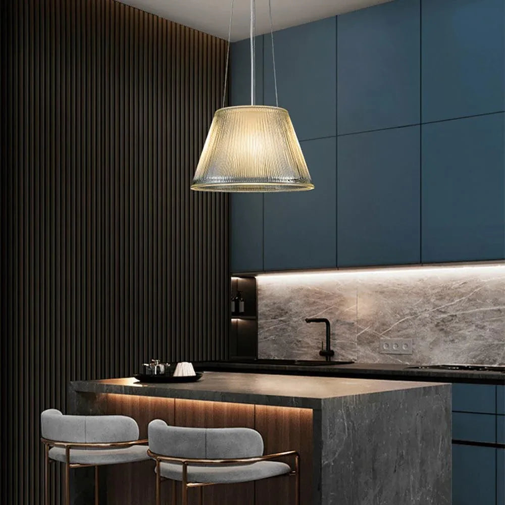 Audara-14-inch Diameter Glass Pendant Lights Suitable for Various Spaces Including Bedrooms, Hotels, Restaurants, Entryways, and Kitchen Islands. Easily Blends Into Minimalist, Bohemian, and European