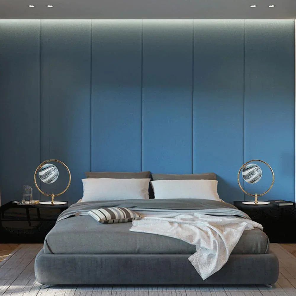 Audara-Postmodern Creative Bedroom Study Desk Light Art Design Planet Glass Desk Lamp Office Showroom Model House Table Lamp Hotel Club Villa Decoration Lighting Fixture