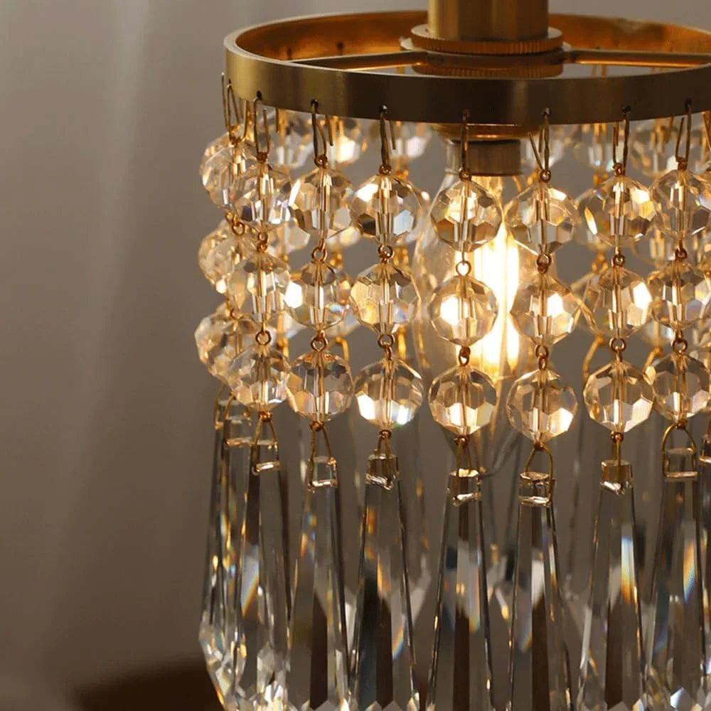 Audara-5-inch Crystal Chandeliers Can Be Installed in Various Spaces Such As Bedrooms, Hotels, and Kitchen Islands. Small Chandelier for Living Room in Minimalist European Style.