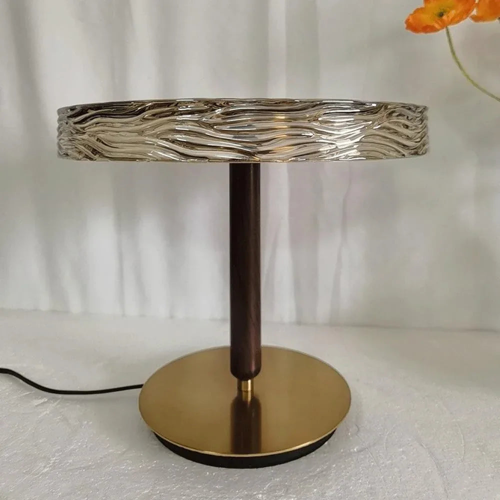 Audara-Postmodern Fashion Living Room Bedroom Study Desk Light Cosy Sofa Side Counter Bedside Desk Lamp Simple Striped Glass Table Lamp Cafe B&B Restaurant B&B Farmhouse Lighting Fixture