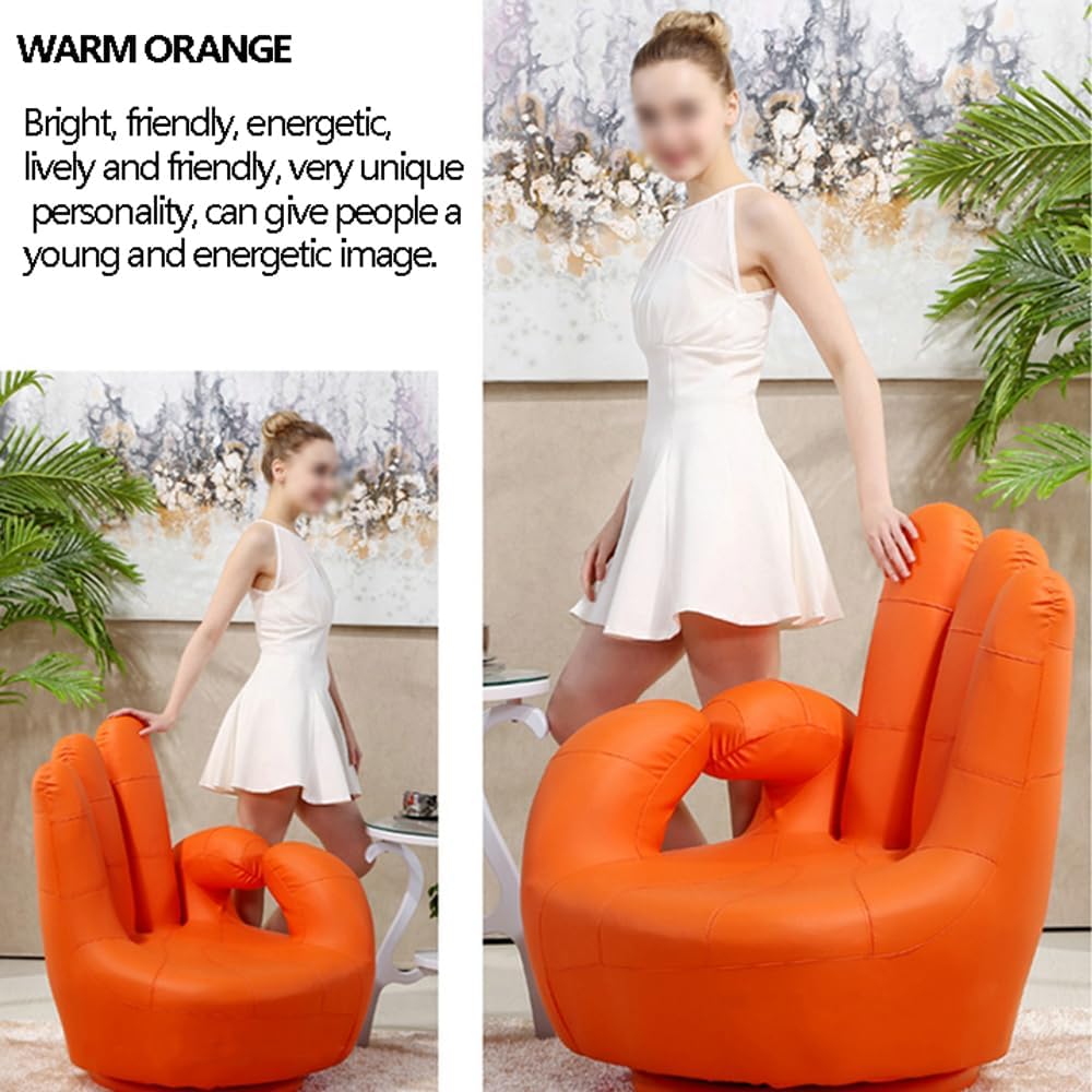 Audara-Sofa Finger ShapeSwivel Sofa Chair Simple and PracticalPU Easy to Cleanlounge Chair Multi-Color Availableaccent ChairLiving Room Bedroom Balconyreading ChairRestaurant HotelDecorative Chairs