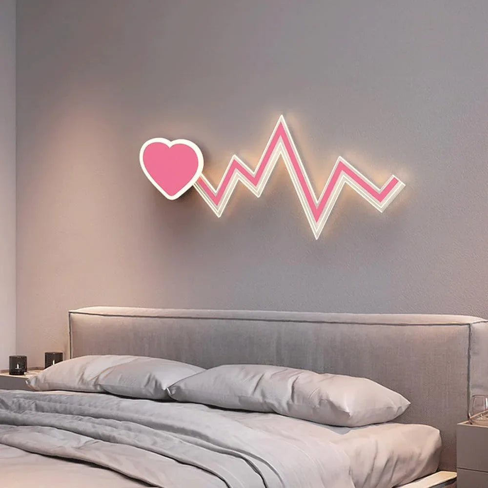 Audara-Children's Room Bed Bed Bedroom Wall Lamp Princess Room Modern Simple Wall Lights Creative Warm Flower Sconces Living Room Study Room Entrance Hall Mounted Lighting Fixture
