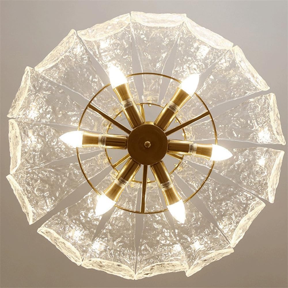 Audara-20-inch Crystal Chandeliers Can Be Installed in Various Spaces Such As Bedrooms, Hotels, and Kitchen Islands. Glass Chandelier for Living Room in Minimalist European Style.