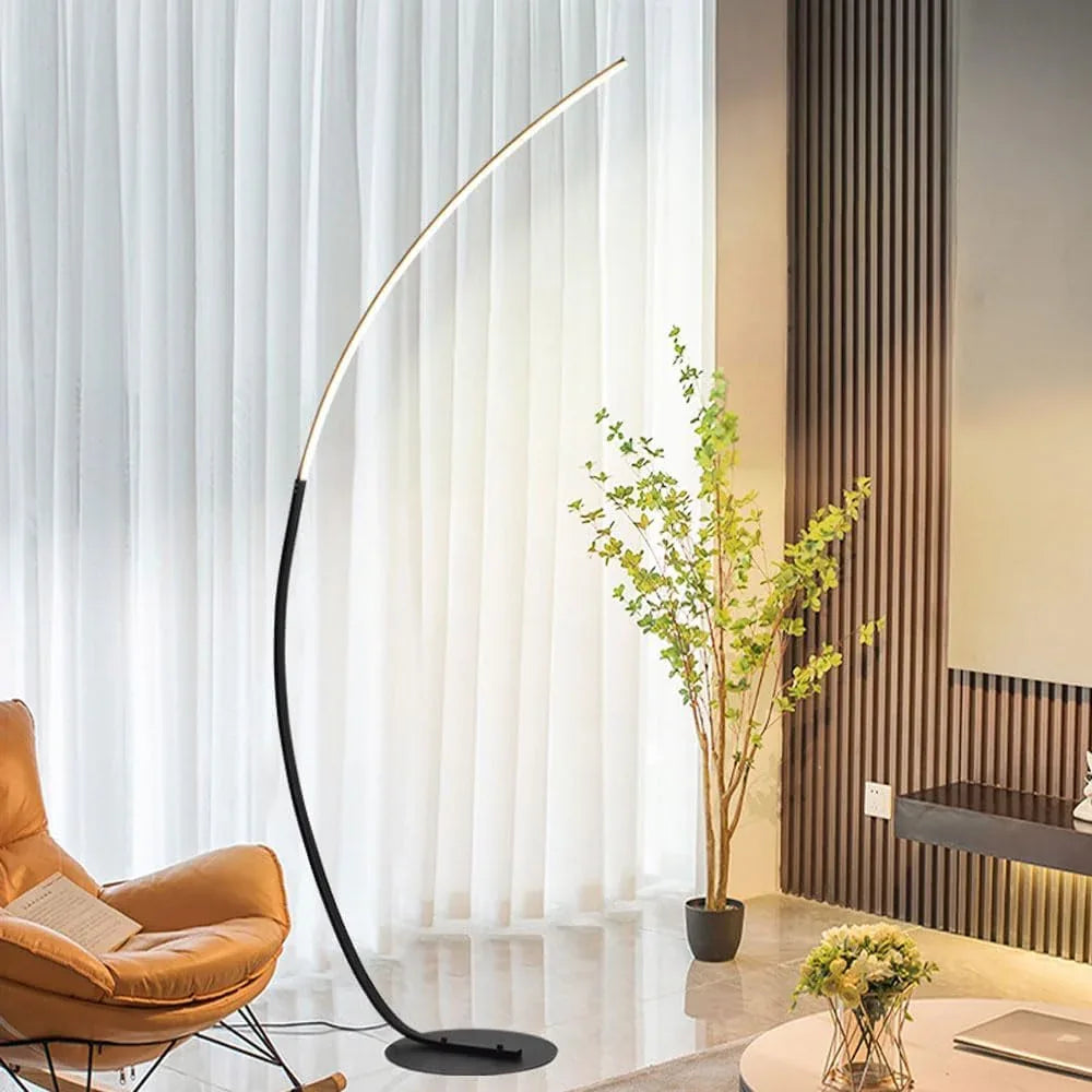 Audara-Remote Control Dimmer Multicolour Ambience LED Floor Lamp Sofa Foot Bedroom Bed Standing Lamp Villa Restaurant Gaming Room Decoration Lighting Fixture
