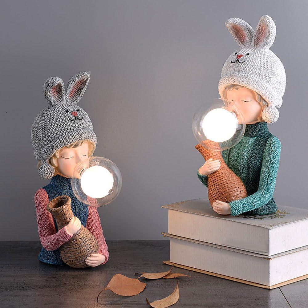 Audara-Luxury Creative Bedroom Bedside Desk Light Romantic Cozy Resin Glass Desk Lamp Girls Room Kids Room Study Dormitory Table Lamp Mall Restaurant Decoration Lighting Fixture