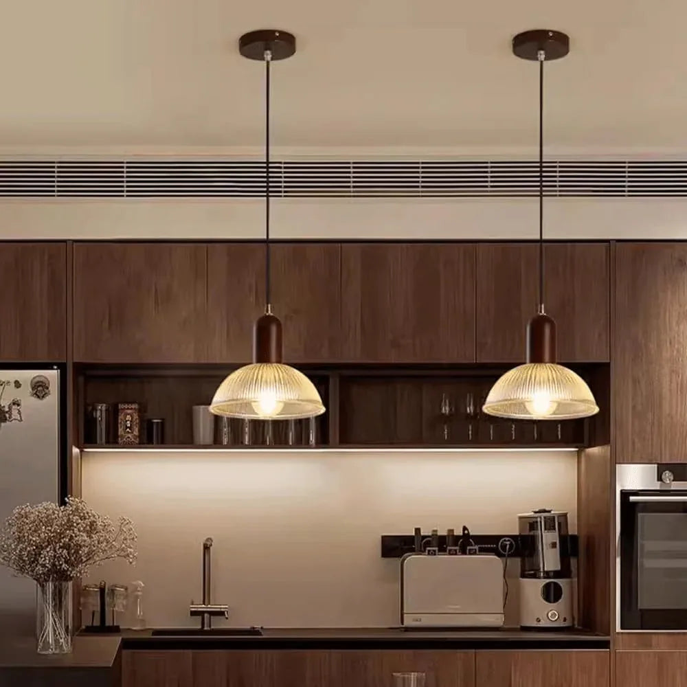 Audara-8-inch Glass Pendant Lights are Decorative Pendant Lights Suitable for Tea Restaurants, Hallways, Balconies, Living Rooms, Hotel Entrances, and Cafes.