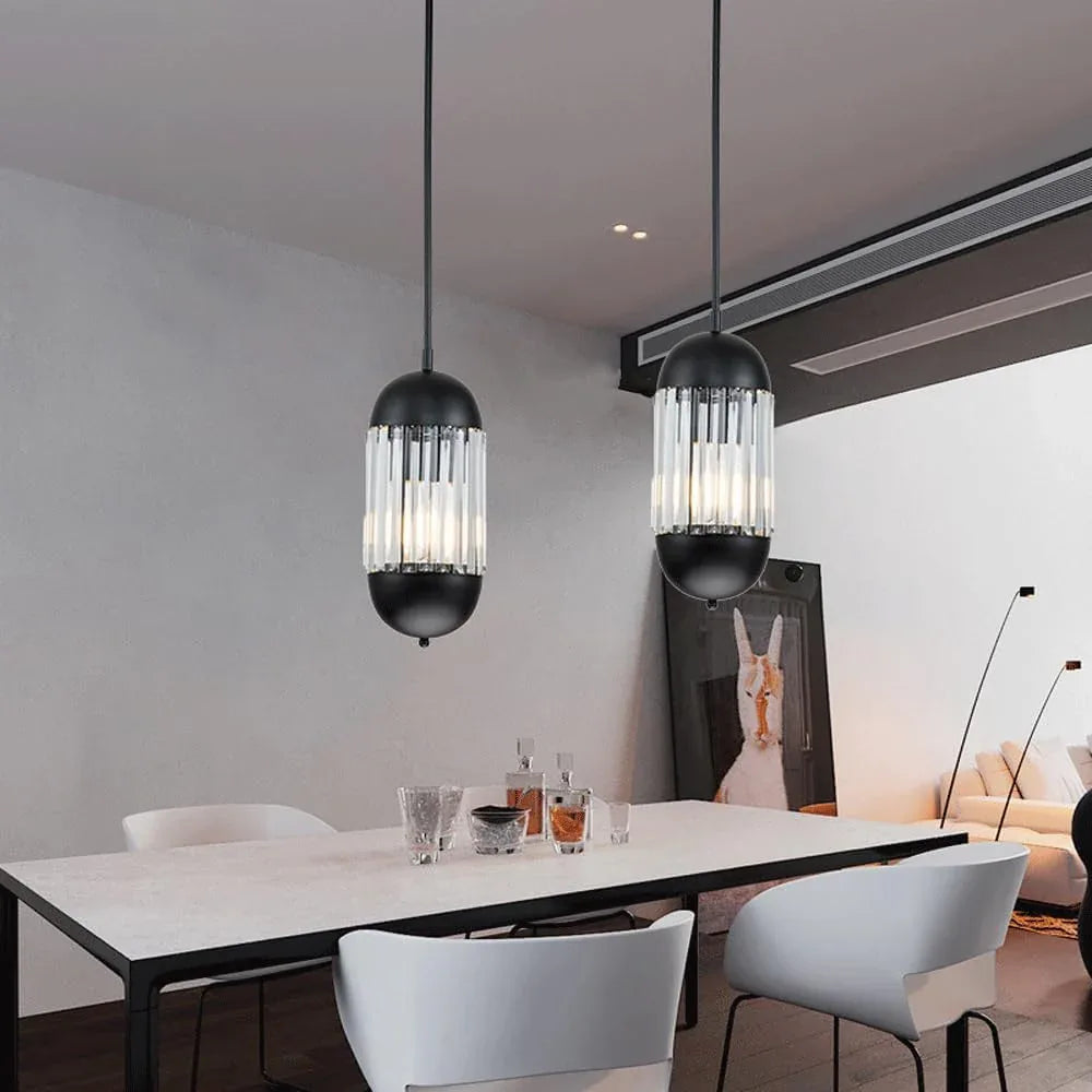 Audara-Glass Pendant Lights, Modern and Luxurious Style, 7-inch Pendant Lamp, Suitable for Various Lighting Scenarios Such As Bedrooms, Dining Rooms, Entryways, and Kitchen Islands