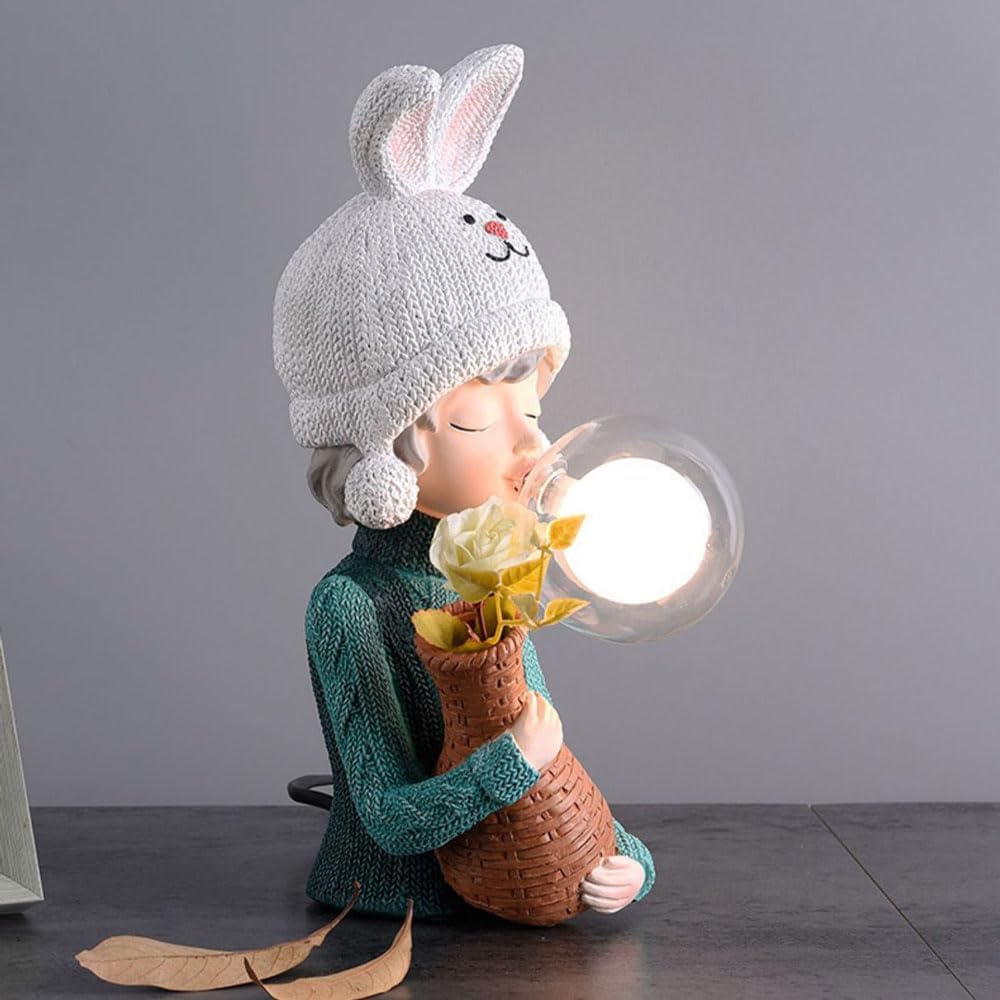 Audara-Luxury Creative Bedroom Bedside Desk Light Romantic Cozy Resin Glass Desk Lamp Girls Room Kids Room Study Dormitory Table Lamp Mall Restaurant Decoration Lighting Fixture