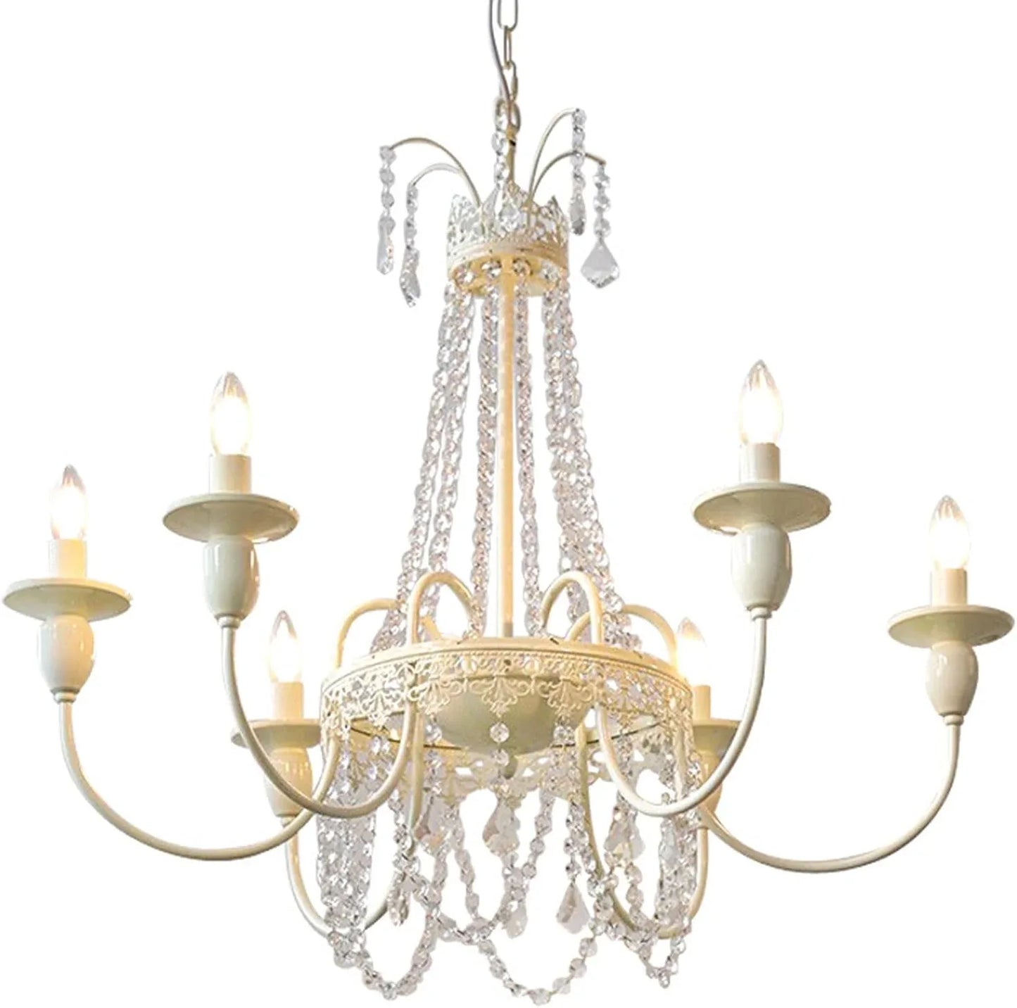 Audara-33-inch Crystal Chandeliers In Candlestick Style Can Be Installed In Various Spaces Such As Bedrooms, Hotels, And Kitchen Islands. Chandeliers For Living Rooms: Semi-flush Mount Round Chandelie