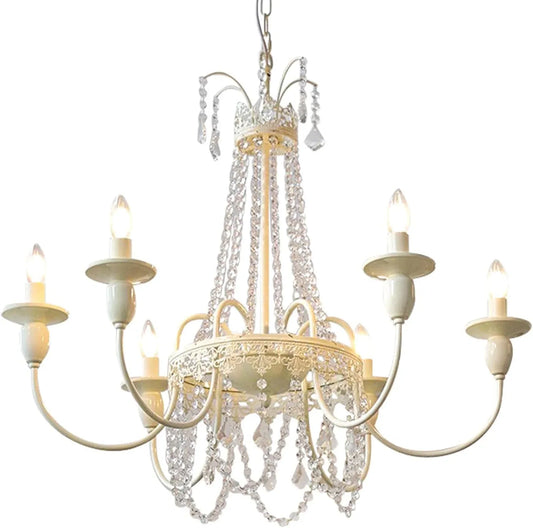 Audara-33-inch Crystal Chandeliers In Candlestick Style Can Be Installed In Various Spaces Such As Bedrooms, Hotels, And Kitchen Islands. Chandeliers For Living Rooms: Semi-flush Mount Round Chandelie