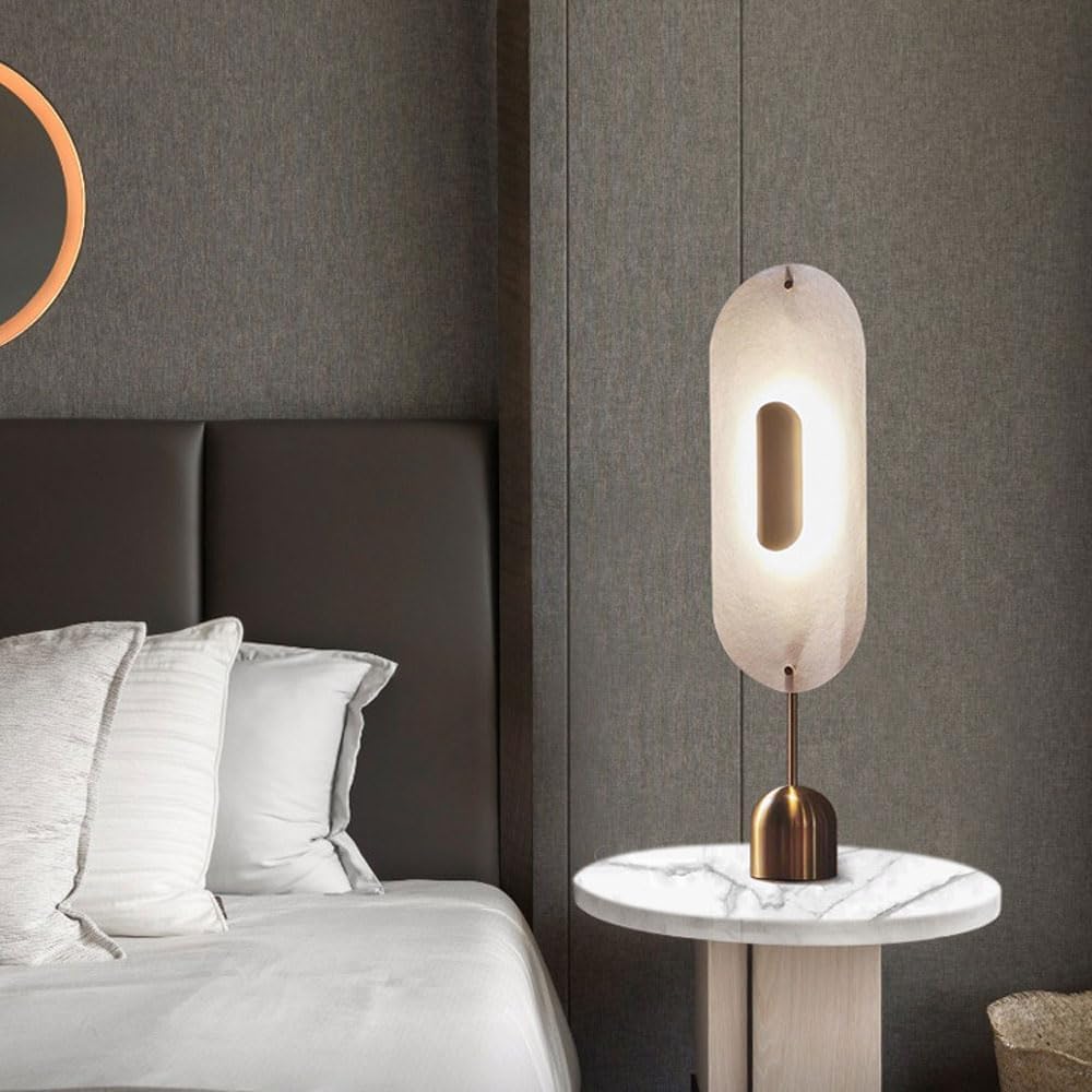 Audara-Scandinavian Simple Bedroom Study Desk Light Art Creative Acrylic Metal Desk Lamp Mall Front Desk Coffee Shop Restaurant Decoration Lighting Fixture Office Apartment Living Room Table Lamp