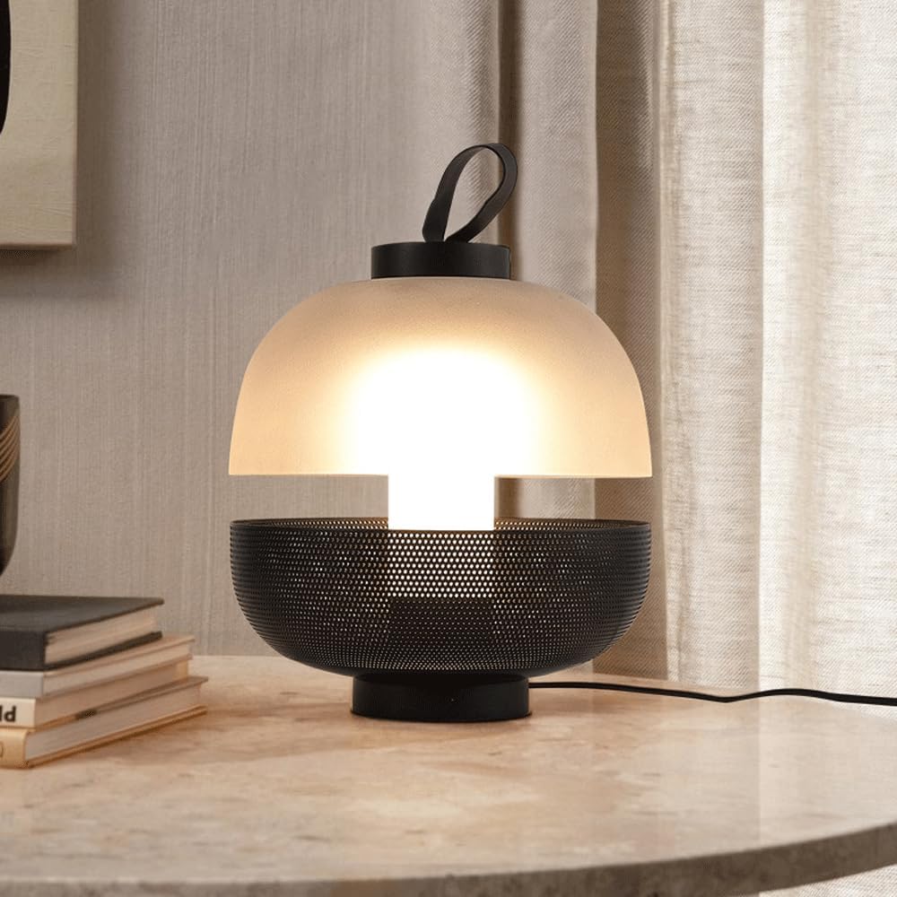 Audara-Postmodern Creative Bedroom Bedside Desk Light Simple Modern Glass Metal Desk Lamp Living Room Study Room Sofa Table Lamp Coffee Shop B&B Restaurant Showroom Lighting Fixture