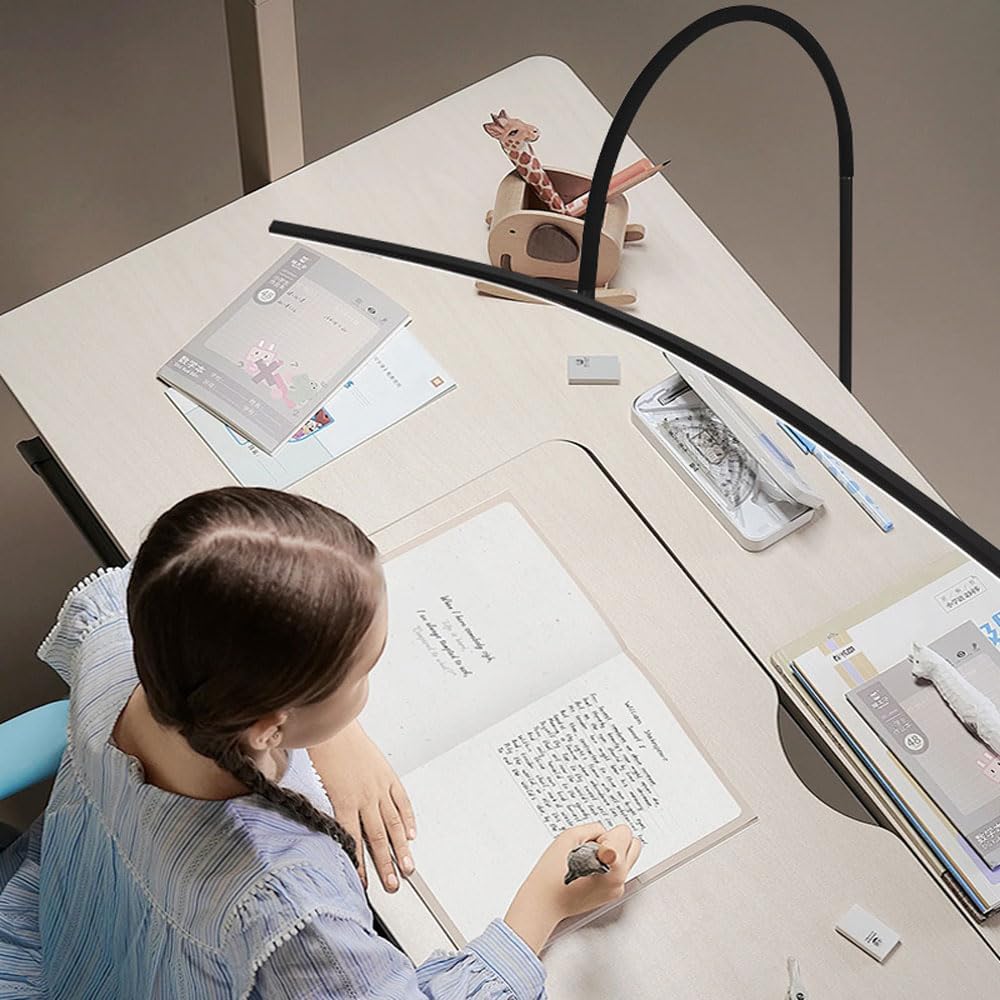 Audara-Full Spectrum Eye Protection RG0 Children's Learning Floor Lamp Remote Control Dimming 3000K-6000K 36W LED Standing Lamp Bedroom Study Living Room Decoration Torch Dormitory Lighting Fixture