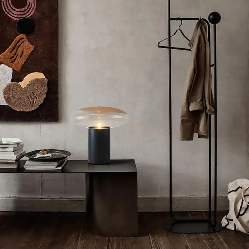 Audara-Scandinavian Simple Bedroom Study Desk Light Creative Fashion Glass Desk Lamp Cabinet Bedside Living Room Couch Side Table Lamp Bar Farmhouse Villa Hotel Decoration Lighting Fixture