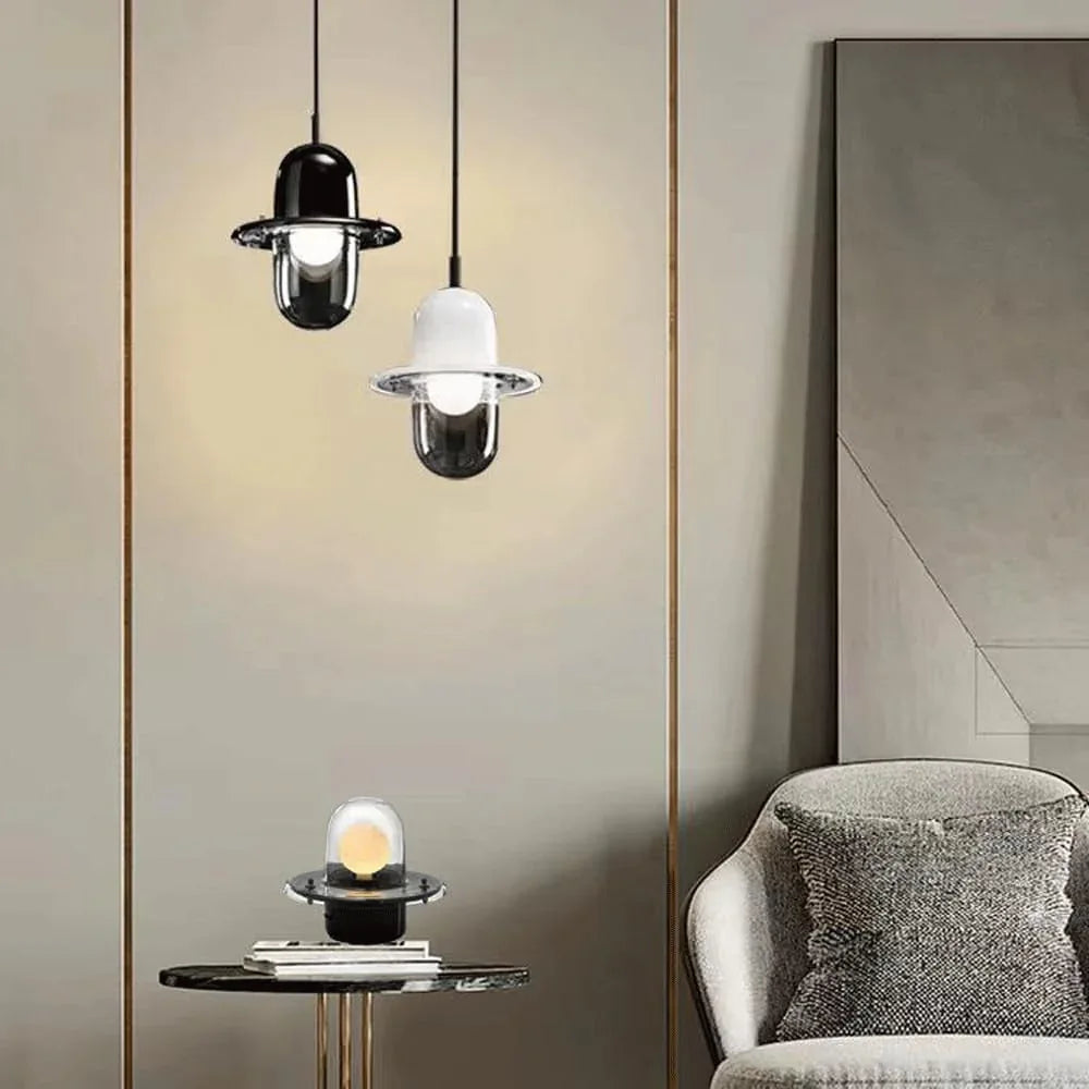 Audara-Modern Scandinavian Living Room Bedroom Bedside Desk Light Stylish Creative Glass Desk Lamp Sample Room Backdrop Office Table Lamp Restaurant Hotel Front Desk Lighting Fixture