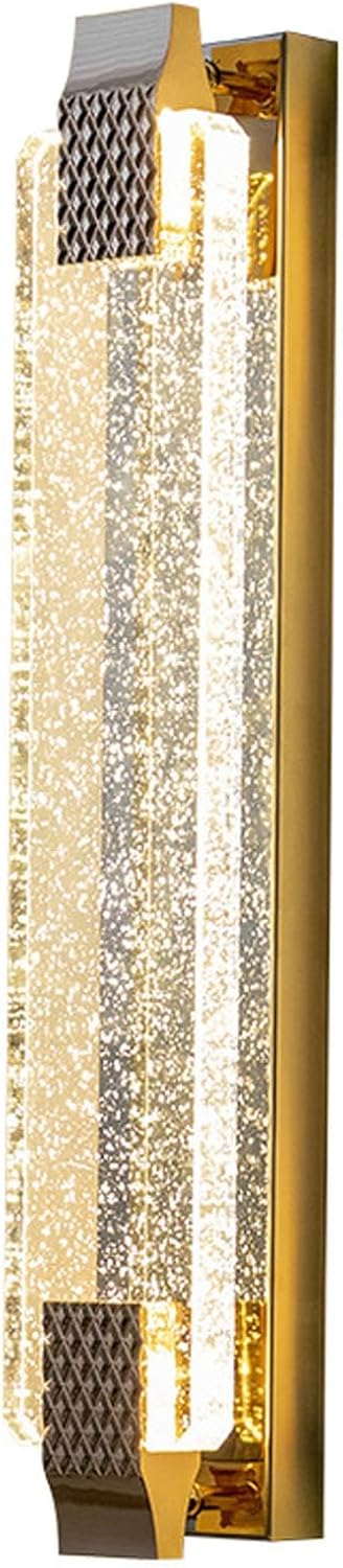 Audara-Long Crystal Wall Light Luxury LED Hardwired Wall Sconce Entrance Hallway Corridor Wall Lamp Living Room Feature Wall Wall Light Fixtures
