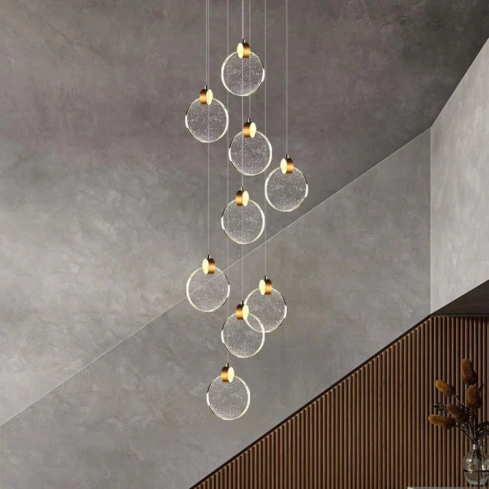 Audara-Crystal Pendant Light, 5-inch, Decorative Bedroom Chandelier with A Modern, Understated Luxury Style. Suitable for Various Spaces Including Hotels, Kitchen Islands, Entryways, and Cafes.