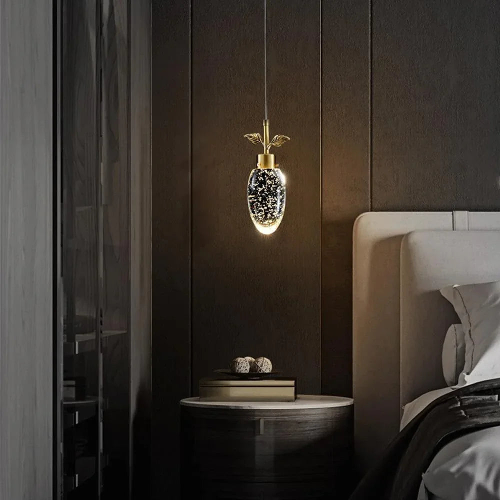 Audara-Crystal Pendant Light, 4-inch, Carrot-shaped Decorative Chandelier, Modern And Luxurious Style, Suitable For Various Lighting Applications Including Hotels, Restaurants, Kitchen Islands, And Be