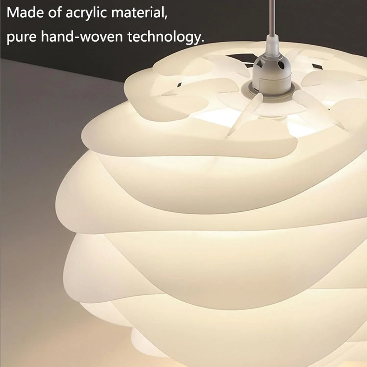 Audara-Scandinavian Creative Bedroom Flower Lighting Lamps Cozy Kids Room Acrylic Pendant Lightled Creative Art Dining Room Chandeliers Modern Minimalist Cafe Lighting Fixtures
