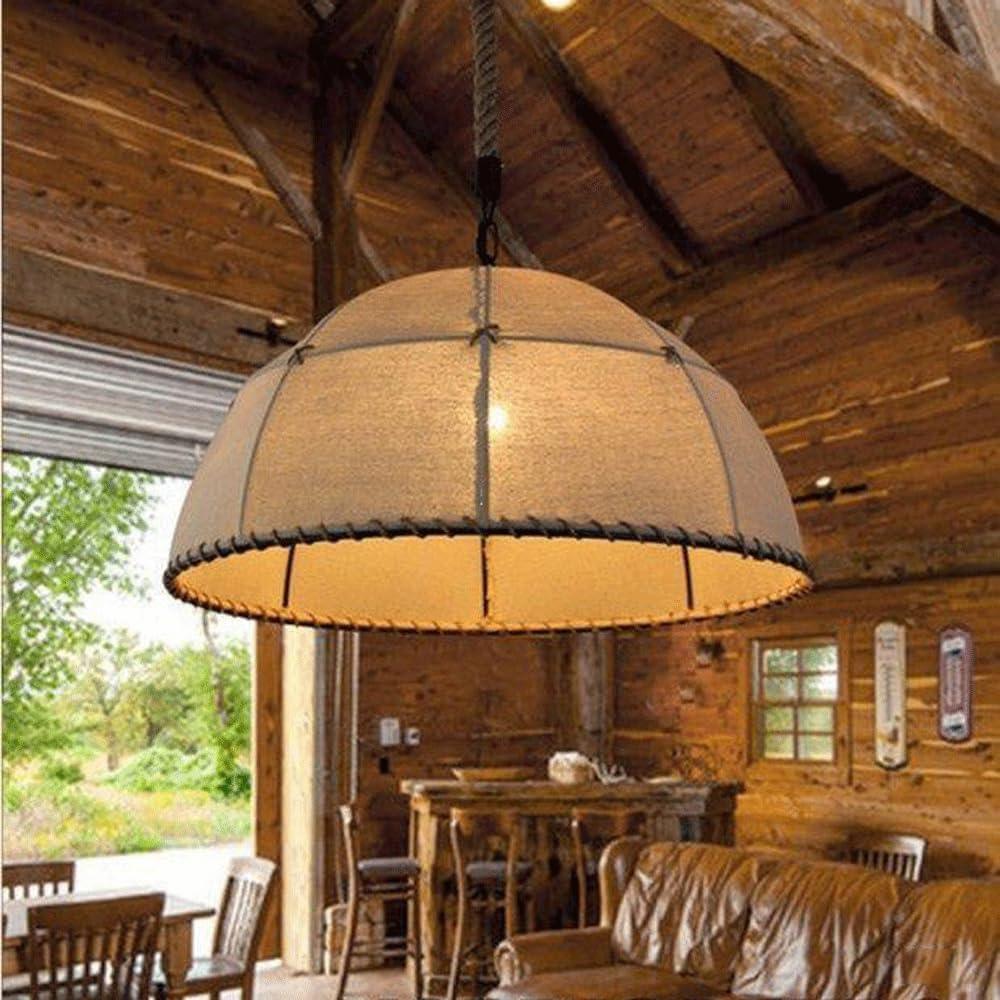 Audara-Nordic Style French Romantic Chandeliers/Industrial Style Pendant Light/Handmade Classic Hemp Rope Lighting Fixture/Country Living Room Kitchen Study Attic Corridor Balcony Dining Room Hanging