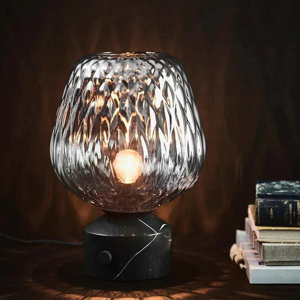 Audara-Scandinavian Designer Model Showroom Villa Cafe Desk Light Luxury High-end Glass Marble Desk Lamp Hotel Front Desk B&B Farmhouse Rustic Table Lamp Club Living Room Bedroom Lighting Fixture