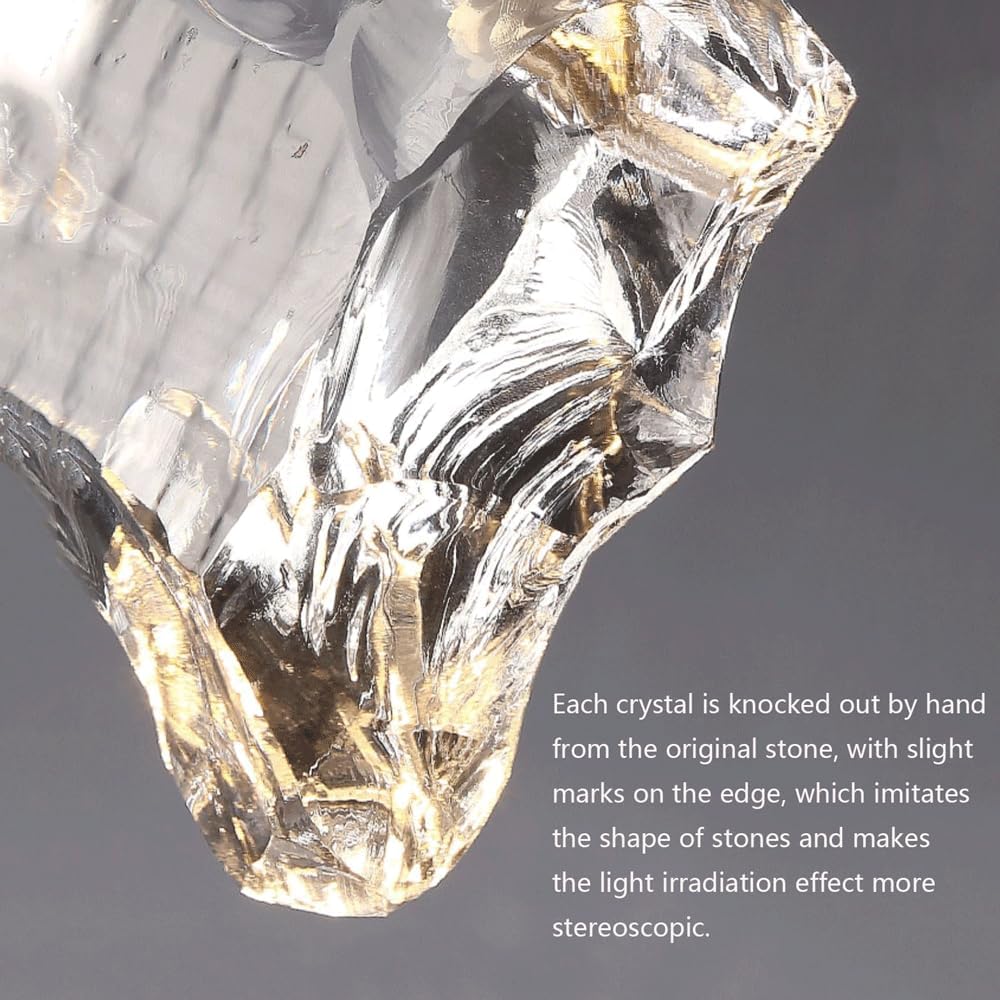 Audara-All Copper Single Head Crystal Bedside Pendant Light Light Luxury Post-Modern Hanging Lamp Living Room Study Background Decoration Chandelier Simple Long Line Lighting Fixture
